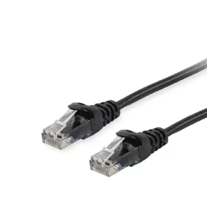 Patch Cable Equip Cat.6A RJ-45 U/UTP 0.15m Black