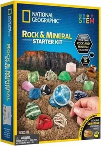 Starter set of rocks and minerals Elbrus National Geographic RTNGRM15 – educational collection