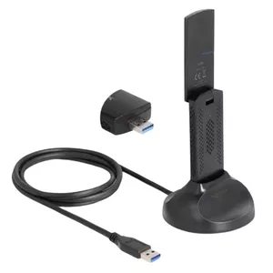 Network Card DeLOCK 12774 WLAN 2402 Mbit/s USB Wi-Fi 6E