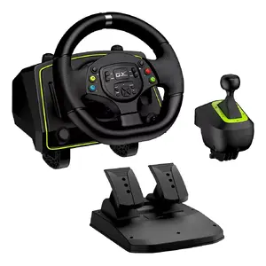 Steering wheel + Pedals Genius SpeedMaster X2 Black Green USB PC PS4 PS3 Xbox 360 Xbox One Xbox Series X