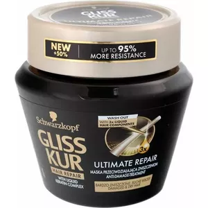 Маска для волос Schwarzkopf Gliss Kur Ultimate Repair для сухих и сильно повреждённых волос 300 мл