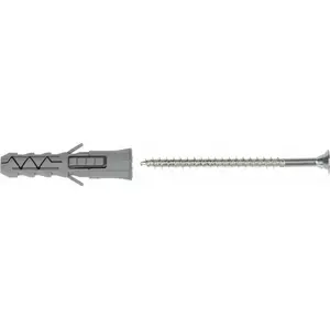 Klimas anchor plug KW-10/5x70 — plastic expansion dowel for fastening, 10 mm, 70 mm length