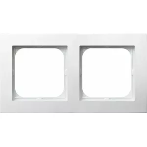 Outlet box accessory Ospel R-2G/00 White Plastic 1 pc