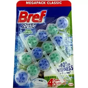 Блок для унитаза Bref Active Pine 3×50 г — средство для очистки унитаза