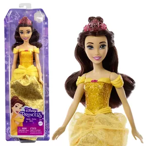 Modeļu lelle MATTEL Disney Princess Belle — 279,4 mm, plastmasa un audums, dzeltena