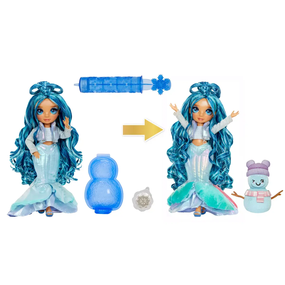 Modes lelle Rainbow High Winter Wonderland Doll Skyler Blue Photo 2