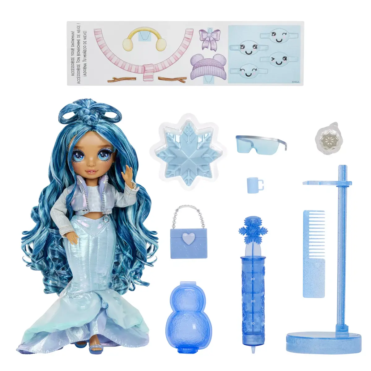 Modes lelle Rainbow High Winter Wonderland Doll Skyler Blue Photo 4