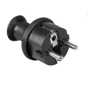 Plug Opal WT-40H 16A IP44 Black — mains plug, 16 A, IP44 splash protection