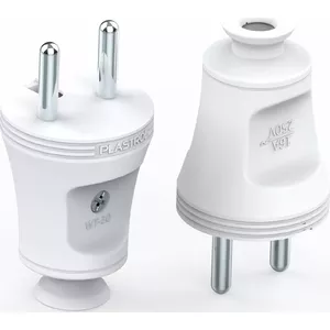 Electrical plug Opal WT-30 2P+Z 16A, white