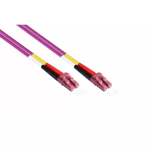 Kabelmeister LDM4-LC-010 InfiniBand and Fibre Optic Cable 1 m LC/UPC OM4 LC to LC Full Duplex Violet