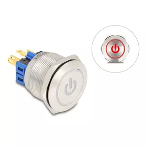 Push-button panel DeLOCK 20987 Silver 230V 3A