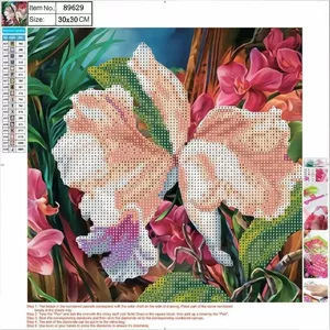 5D Diamond Painting Kit Centrum Mozaika Flower 30x30 cm – square rhinestones, canvas design 89629