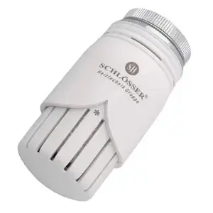 Thermostatic Radiator Head SCHLOSSER Diamant White 600100001 – adjustable temperature control