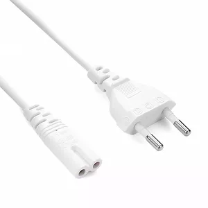 Power cable HQ PS-M-C7-WH — EU plug to C7 connector, 0.60 m, white