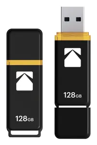 USB Flash накопитель Kodak Classic K103 128 ГБ USB Type-A 3.2 Gen 1 черый и желтый