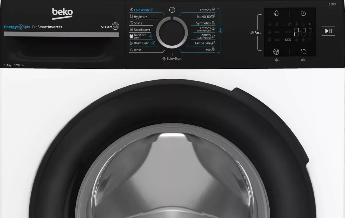 BEKO BM3WFSU38213WPBB стиральная машина 8 кг 1200 об/мин Photo 4