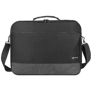 Messenger case NATEC Impala 2 for 39.6 cm (15.6") laptops, polyester, black, 2 compartments, removable shoulder strap