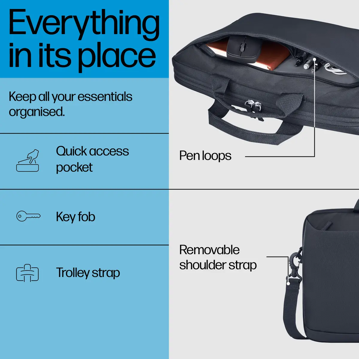 Сумка для ноутбука HP Everyday 14-inch Laptop Briefcase Photo 5