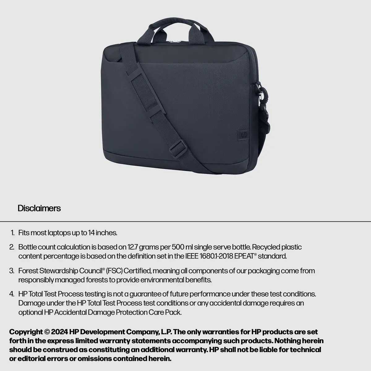 Сумка для ноутбука HP Everyday 14-inch Laptop Briefcase Photo 7