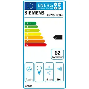 Induction hob Siemens ED751HQ26E built-in 71 cm, 4 zones, black, touch control, front controls