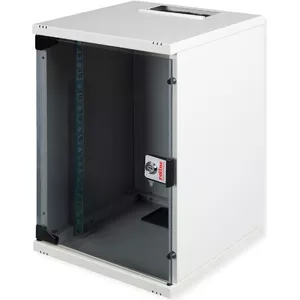 Wall mounted rack ROLINE 10-inch 9U grey IP20 20kg