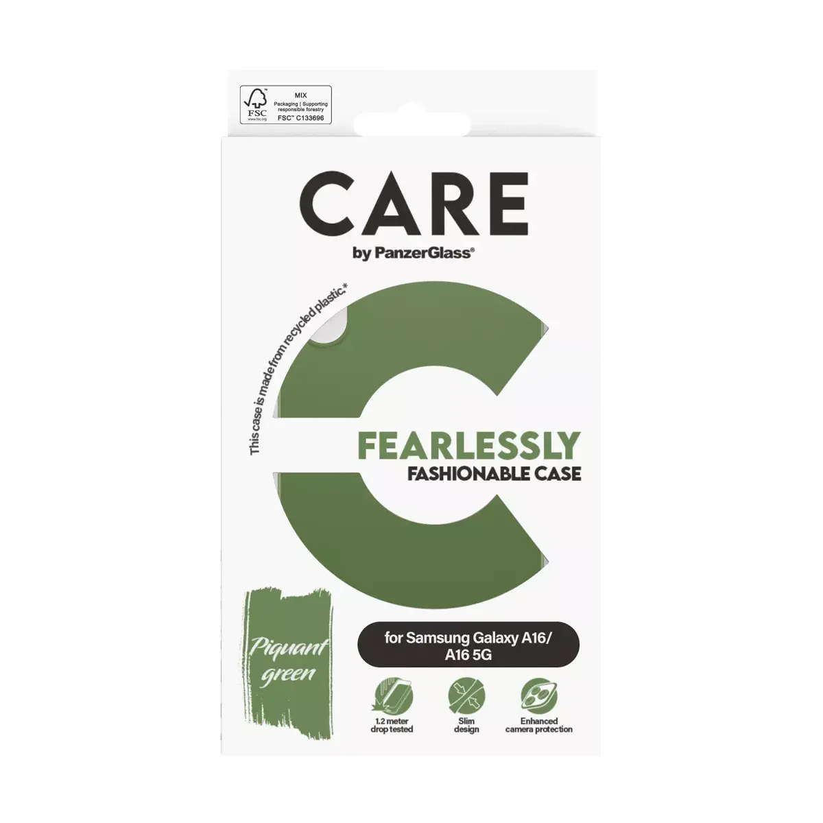 Vāks PanzerGlass CARE by Fashionable Case Green Samsung Galaxy A16 Photo 3
