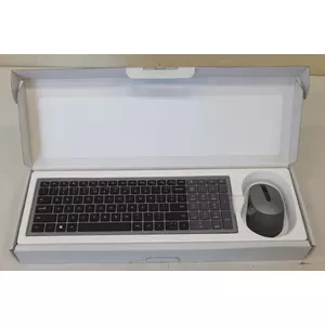 Комплект беспроводной клавиатуры и мыши Dell KM7120W, Bluetooth, серый титан
