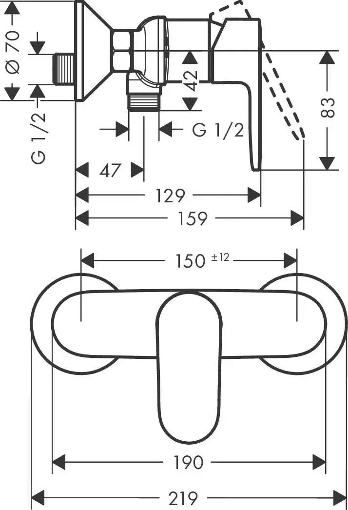 Vannas jaucējkrāns Hansgrohe 71640670 Photo 2