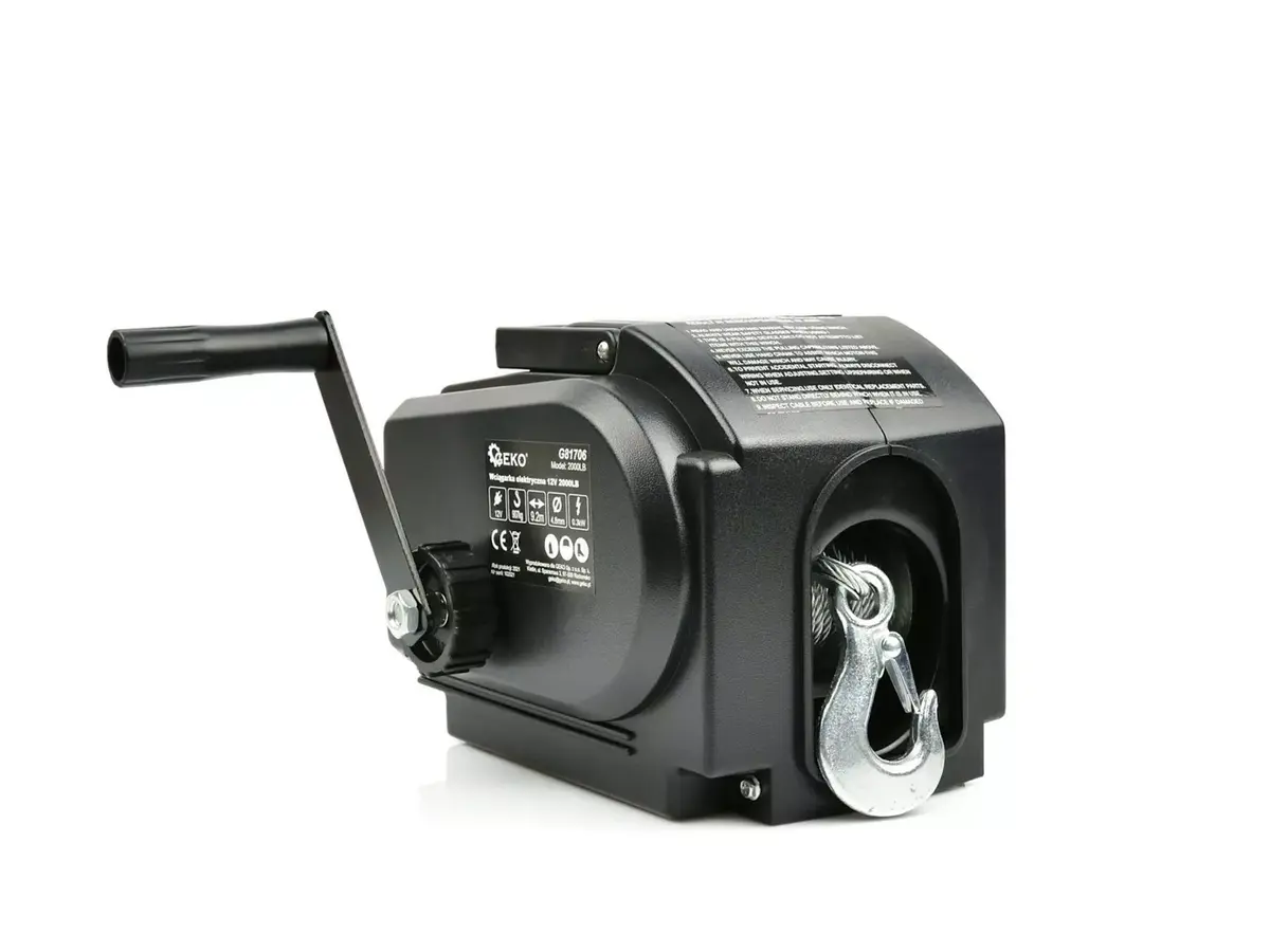 Electric winch GEKO G81706 12V 2000 lb Photo 2
