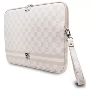 Sleeve DKNY 14" DKCS14PVSHLP pink checkered pattern, protective laptop sleeve