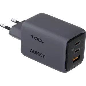 AUKEY PA-C5 100W Зарядное устройство Авто AC Мобильный телефон Серый