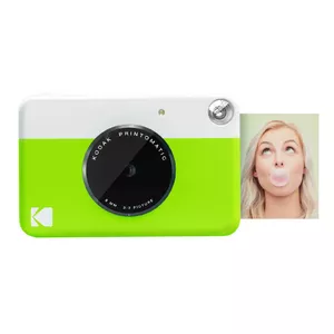 Instant camera Kodak Printomatic with 50.8 x 76.2 mm prints, Green/White, auto focus, built-in Li-Ion