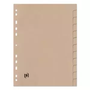 Oxford Touareg Dividers Beige Cardboard A4 12 pcs