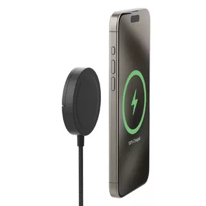 Wireless Charger mophie Qi2 Magnetic Charger Smartphone Black USB Fast Charging