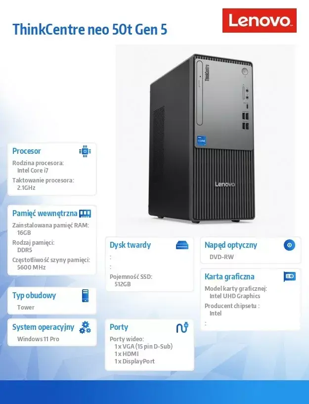 Компьютер ThinkCentre Neo 50t G5 Photo 7