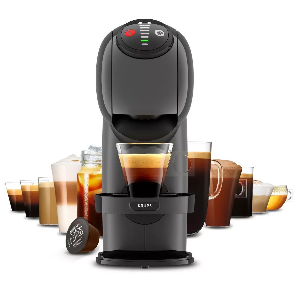 Capsule coffee machine Krups 0.8 L Genio S KP243B Photo 3