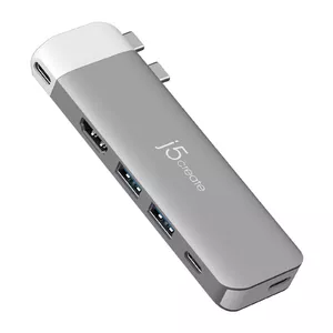 USB-C Хаб j5create JCD394 6K HDMI USB 3.2 Gen 2 Серый Белый