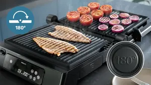 Atverams par 180° grilēšanai uz galda virsmas