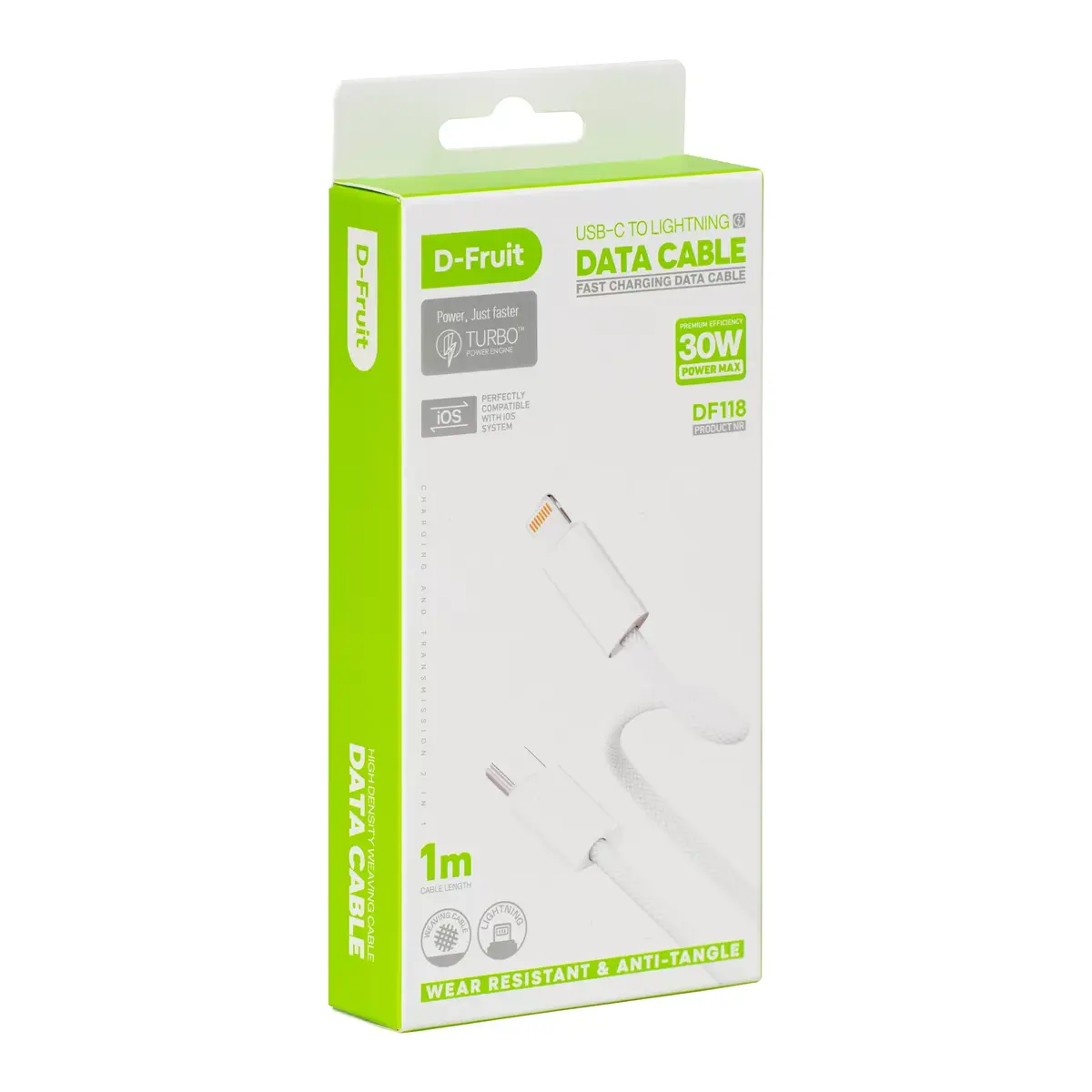 Кабель USB-C — Lightning D-Fruit DF118 1 м Photo 2