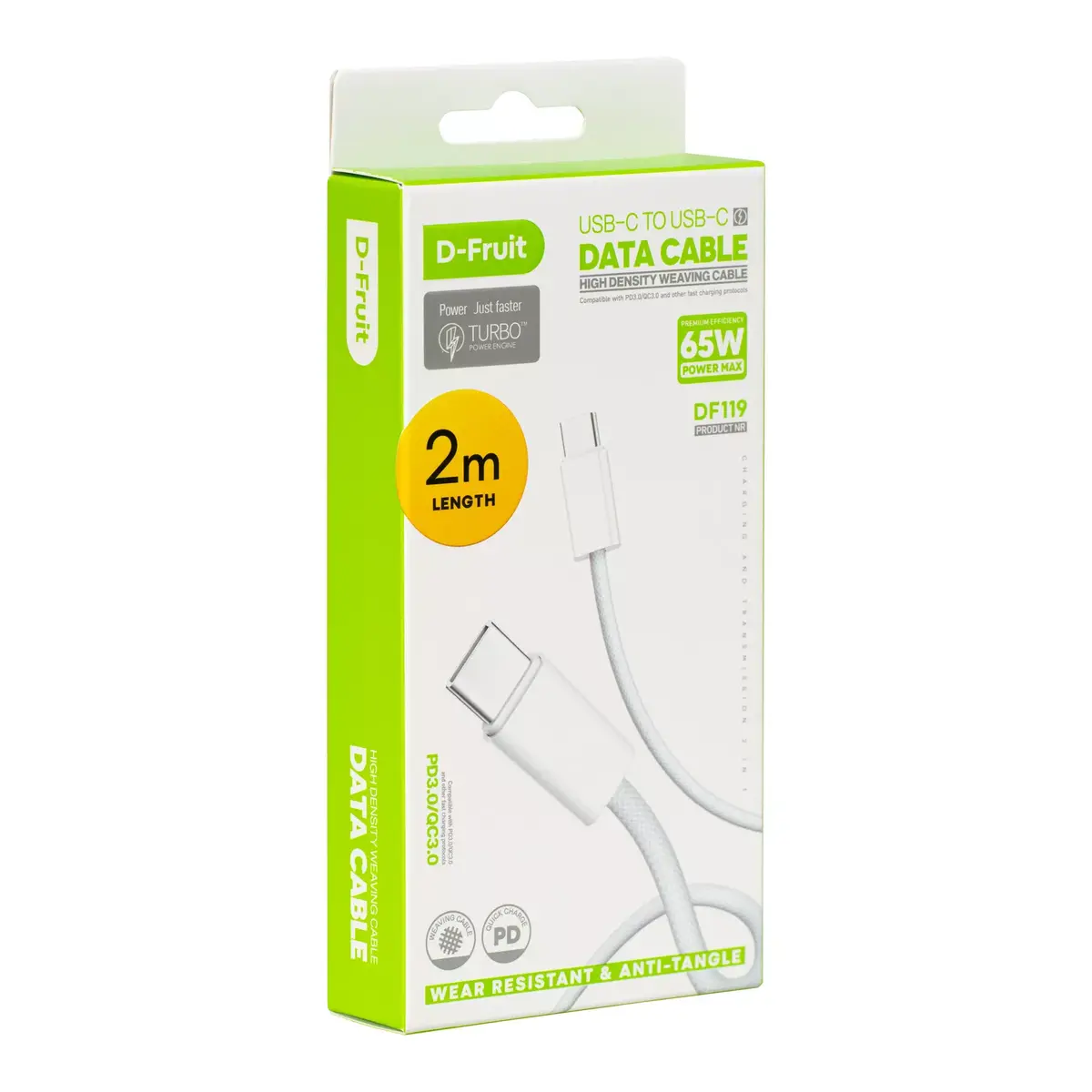 Кабель USB-C D-Fruit DF119 2 м Photo 2