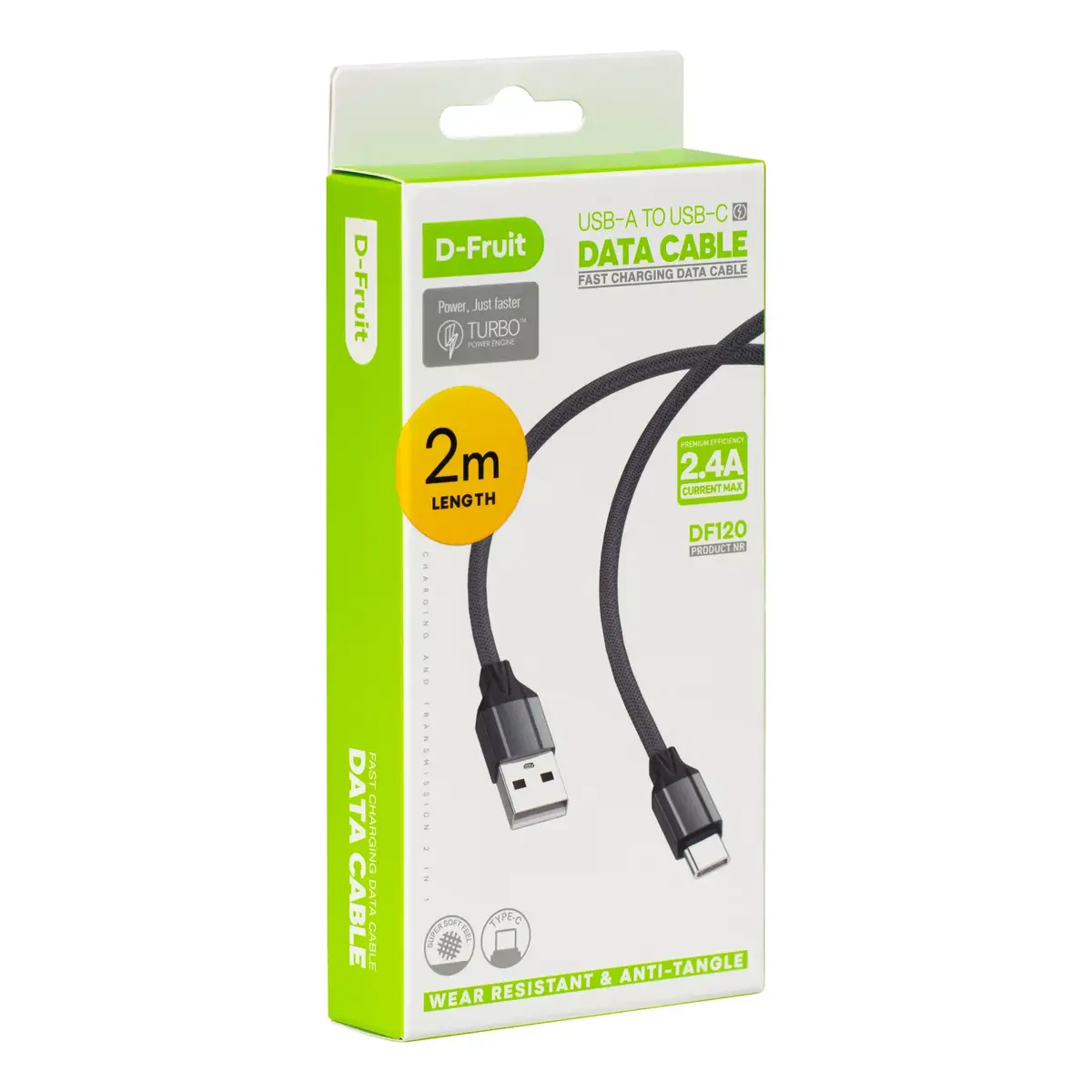 Кабель USB-A — USB-C D-Fruit DF120 2 м Photo 2