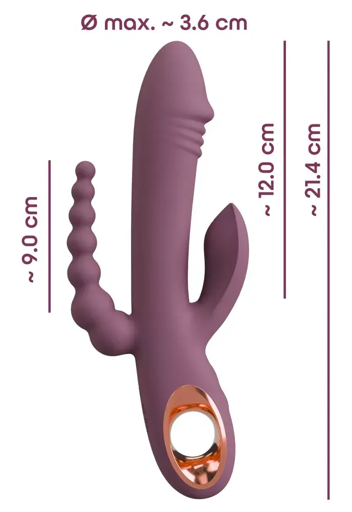 Вибратор you2toys Slim Triple Plum Photo 12