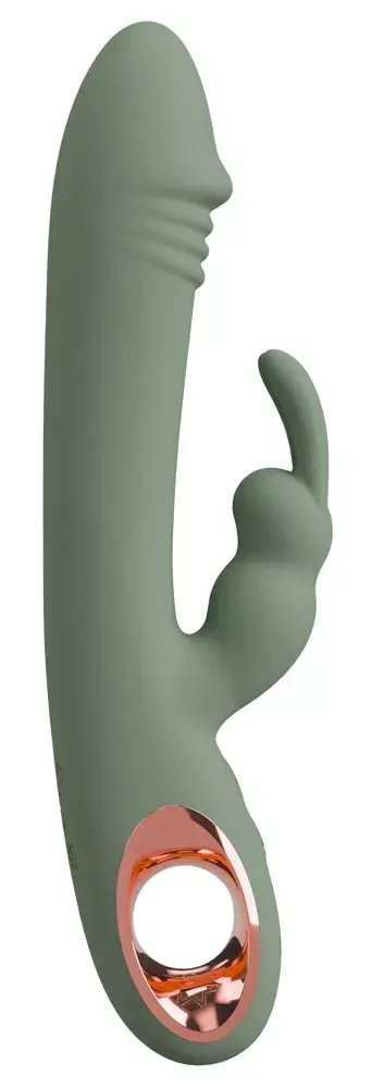 Вибратор you2toys Slim Rabbit Olive Photo 3