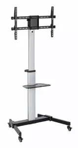 Floor TV stand ART S-11 for 37–86 inch LCD/LED TVs, aluminium, height 1820 mm, max load 50 kg, VESA 100x100–600x400
