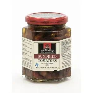 Sausažāļotas tomātu šķēles saulespuķu eļļā, Gourmante, 280 ml