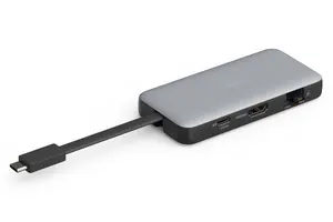 DIGITUS DA-70916 USB-C Travel Docking Station with 7 Ports, HDMI, USB 3.2 Gen 2, Gigabit Ethernet, SD and MicroSD Card Reader, 100W Power Delivery