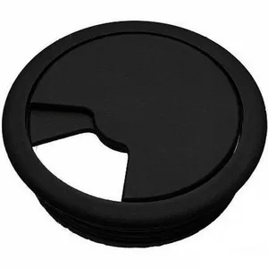 Socket D60 Black GTV 1376510 — decorative round socket cover D60, black finish