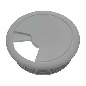 Electrical socket GTV Socket D60 Grey — wall power outlet, single gang, grey finish