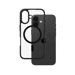 Чехол PanzerGlass CARE by Flagship Case Прозрачный Urban Combat Черная рамка MagSafe iPhone 16