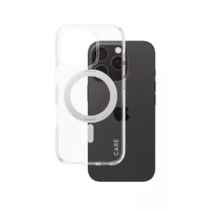 Чехол PanzerGlass CARE by ® Feature Case Transparent с серебряной подставкой и MagSafe для iPhone 16 Pro